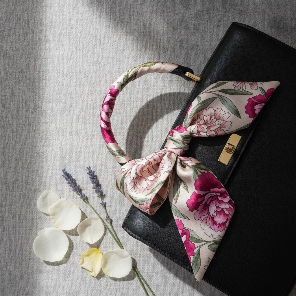 How to Tie a Scarf on a Handbag
